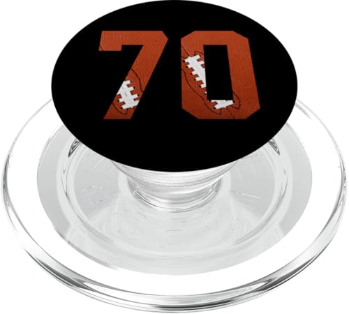 Nummer 70 Rückseite – American Football Trikot nummeriert PopSockets PopGrip für MagSafe von Football Back Numbers Birthday Apparel Gifts