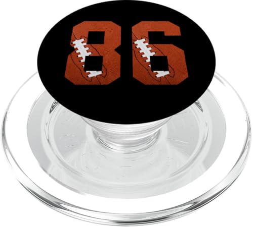 Nummer 86 Rückseite – American Football Trikot nummeriert PopSockets PopGrip für MagSafe von Football Back Numbers Birthday Apparel Gifts