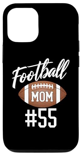 Hülle für iPhone 12/12 Pro Fußball Mama #55 Lustiges Mutter Frau Touchdown Mädchen Sohn Spiel von Football Mom Love Apparel