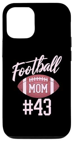 Hülle für iPhone 13 Fußball Mama #43 Lustiges Mutter Frau Touchdown Mädchen Sohn Spiel von Football Mom Love Apparel