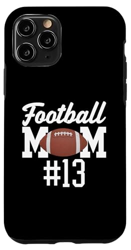 Hülle für iPhone 11 Pro Fußball Mama #13 Lustiges Mutter Frau Touchdown Mädchen Sohn Spiel von Football Mom Touchdown Tees