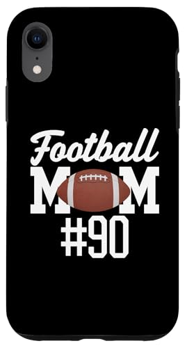 Hülle für iPhone XR Fußball Mama #90 Lustiges Mutter Frau Touchdown Mädchen Sohn Spiel von Football Mom Touchdown Tees