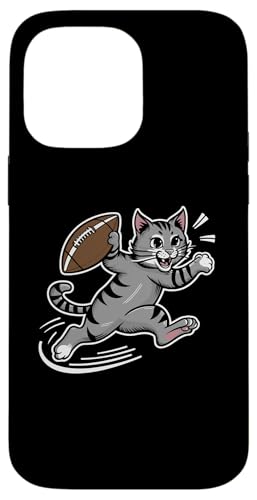 Hülle für iPhone 14 Pro Max Katze spielt Fußballspieler Sport von Football Player Sports Gifts