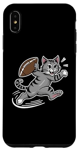 Hülle für iPhone XS Max Katze spielt Fußballspieler Sport von Football Player Sports Gifts