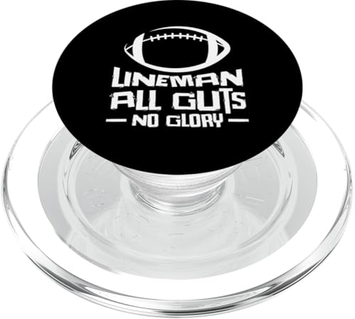 Lineman All Guts No Glory Tackle American Football PopSockets PopGrip für MagSafe von Football Players American Football Clothing