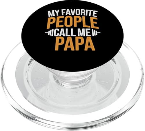 My Favourite People Call Me Papa Grafik-T-Shirt, Geschenk für Papa PopSockets PopGrip für MagSafe von For Dad Papa Present Tee