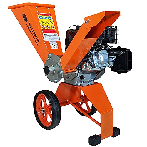 Forest Master FM6DD Benzin 4-Takt Motor Holz Garten Häcksler, 6 HP, Orange, 780 x 480 x 910 von Forest Master