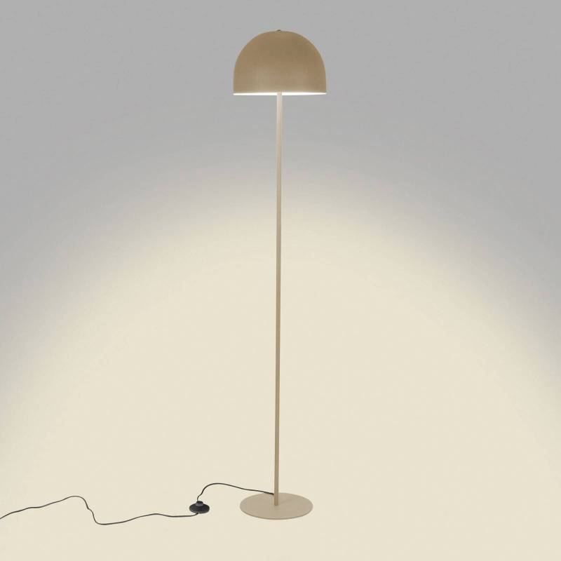 Forlight Stehlampe Fres, beige, Stahl, Höhe 160 cm von Forlight