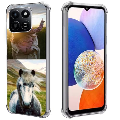 FortiCase Personalisierte Handyhülle für Honor 200 Smart,Transparent Silikon Hülle,mit Eigenem Foto Bild Text Personalisiert Case,für Honor 200 Smart Personalisierte Schutzhülle -2Z von FortiCase