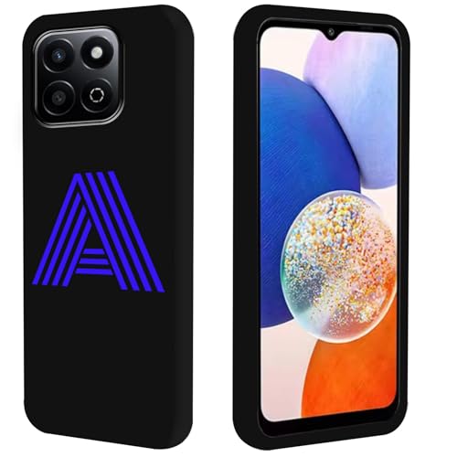 FortiCase Personalisierte Handyhülle für Honor X8 5G,Schwarz Silikon Hülle,mit Name/Name Text Personalisiert Case,für Honor X8 5G Personalisierte Schutzhülle -DYZ von FortiCase