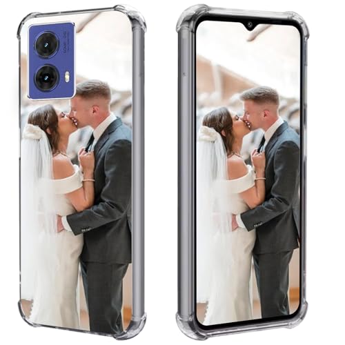 FortiCase Personalisierte Handyhülle für Motorola Moto G85,Transparent Silikon Hülle,mit Eigenem Foto Bild Text Personalisiert Case,für Motorola Moto G85 Personalisierte Schutzhülle -1Z von FortiCase