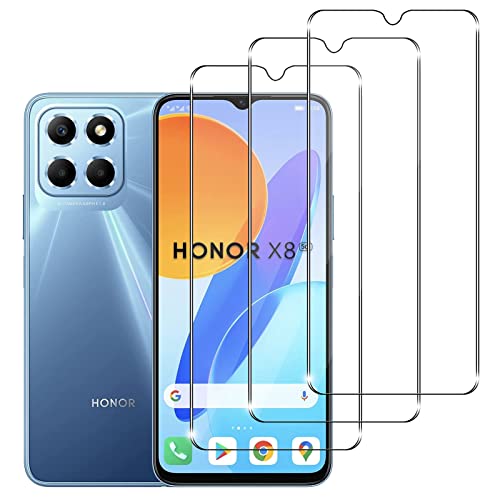 [ 3 Stück] Schutzfolie für Panzerglas fürHONOR X6/HONOR X8, 9H Panzerglasfolie, Anti-Kratzen Glasfolie, Frei von Kratzern, HD Displayschutzfolie für HONOR X6/X8 von Foryo