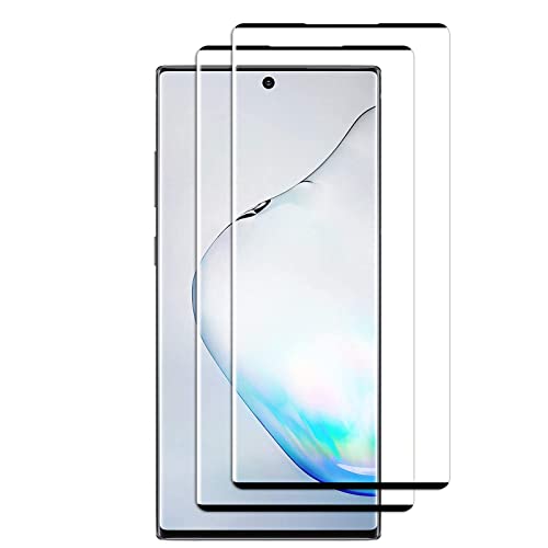 Für Samsung Galaxy Note 10 Plus panzerglas Schutzfolie, [2 Stück] [Case Friendly] [HD Clear] [9H Härte] [Anti-Kratzen] [Blasenfreie] Gehärtetem Glas Displayschutzfolie fürSamsung Galaxy Note 10 Plus von Foryo