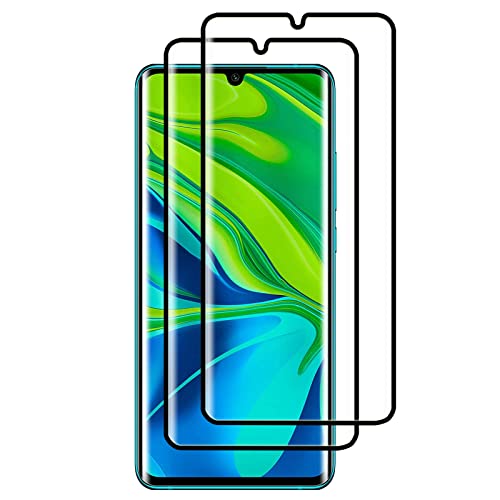 Für Xiaomi Mi Note 10 panzerglas Schutzfolie, [2 Stück] [Case Friendly] [HD Clear] [9H Härte] [Anti-Kratzen] [Blasenfreie] Gehärtetem Glas Displayschutzfolie fürXiaomi Mi Note 10 von Foryo