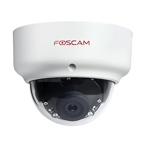 Foscam D2EP PoE IP Kamera Outdoor HD 2 MP Infrarot 20 m Antiandalic IK10 Intelligente menschliche Erkennung, kompatibel mit Amazon Alexa von Foscam