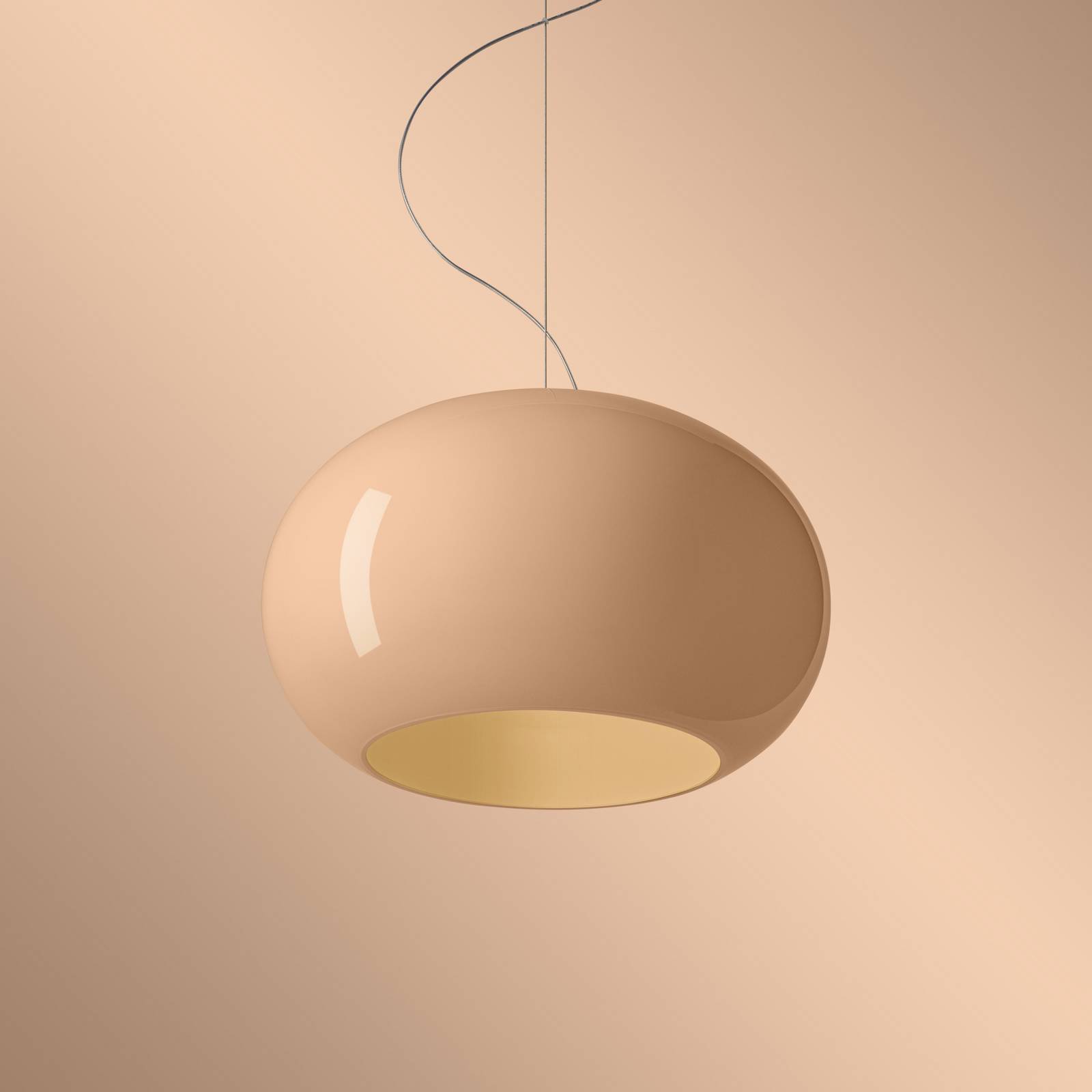 Foscarini Hängeleuchte Buds 2, cipria, E27, Abhängung 1000cm von Foscarini