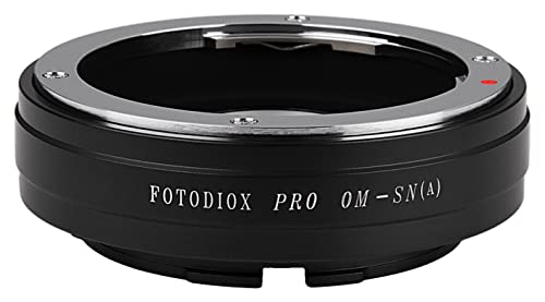 Fotodiox Pro Lens Mount Adapter Compatible with Olympus OM 35mm Film Lenses on Sony A-Mount (Minolta AF) Cameras von Fotodiox