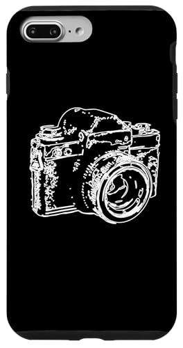 Hülle für iPhone 7 Plus/8 Plus Retro Vintage Kamera Analoge Fotokamera Skizze Fotografie von Fotografie Geschenke für Ihn und Sie