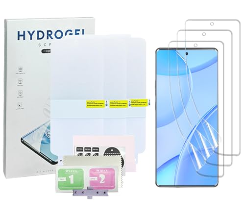 Fourmor Hydrogel-Displayschutzfolie für Motorola Edge 50 Pro – 3 Stück transparente, weiche TPU-Schutzfolie (KEIN gehärtetes Glas) [Klares HD] [Hohe Empfindlichkeit] [Gebogenes Vollbild] von Fourmor