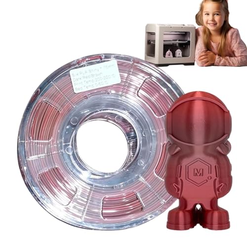 Foway 3D-Drucker-Filament,3D-Druck-Filament - 1,75 mm glänzendes Filament - Spulenfilament, zweifarbiges 3D-Druckfilament, zweifarbig für die meisten 3D-Drucker von Foway