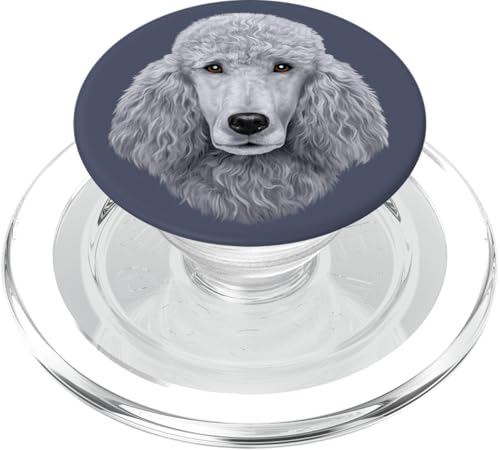 Weißer Pudel Hundegesicht PopSockets PopGrip für MagSafe von Fox Republic Design