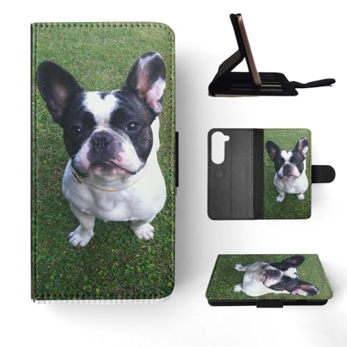 Klappetui für Samsung Galaxy S23, Motiv: Französische Bulldogge 26 von Foxercases