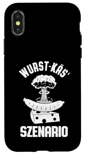 Hülle für iPhone X/XS Wurst-Käs‘ Szenario Bratwurst Käse Wortspiel Grill Spaß von Foxxy Merch