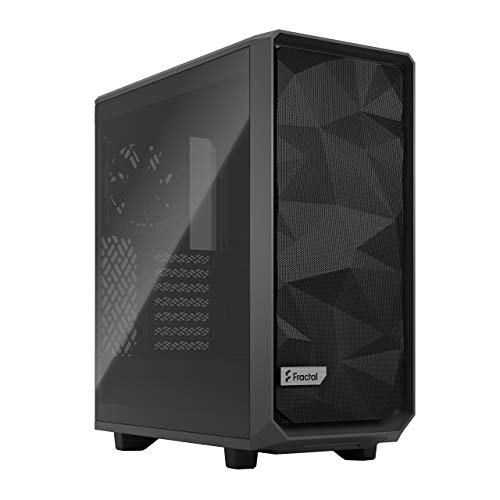 Fractal Design Meshify 2 Compact Gray ATX Flexible High-Airflow Light Tinted Tempered Glass Window Mid Tower Computer Case von Fractal Design