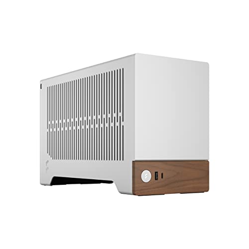 Fractal Design Terra Silver - Wood Walnut Front Panel - Small Form Factor - mITX Gaming case – PCIe 4.0 Riser Cable – USB Type-C - Anodized Aluminum Panels von Fractal Design