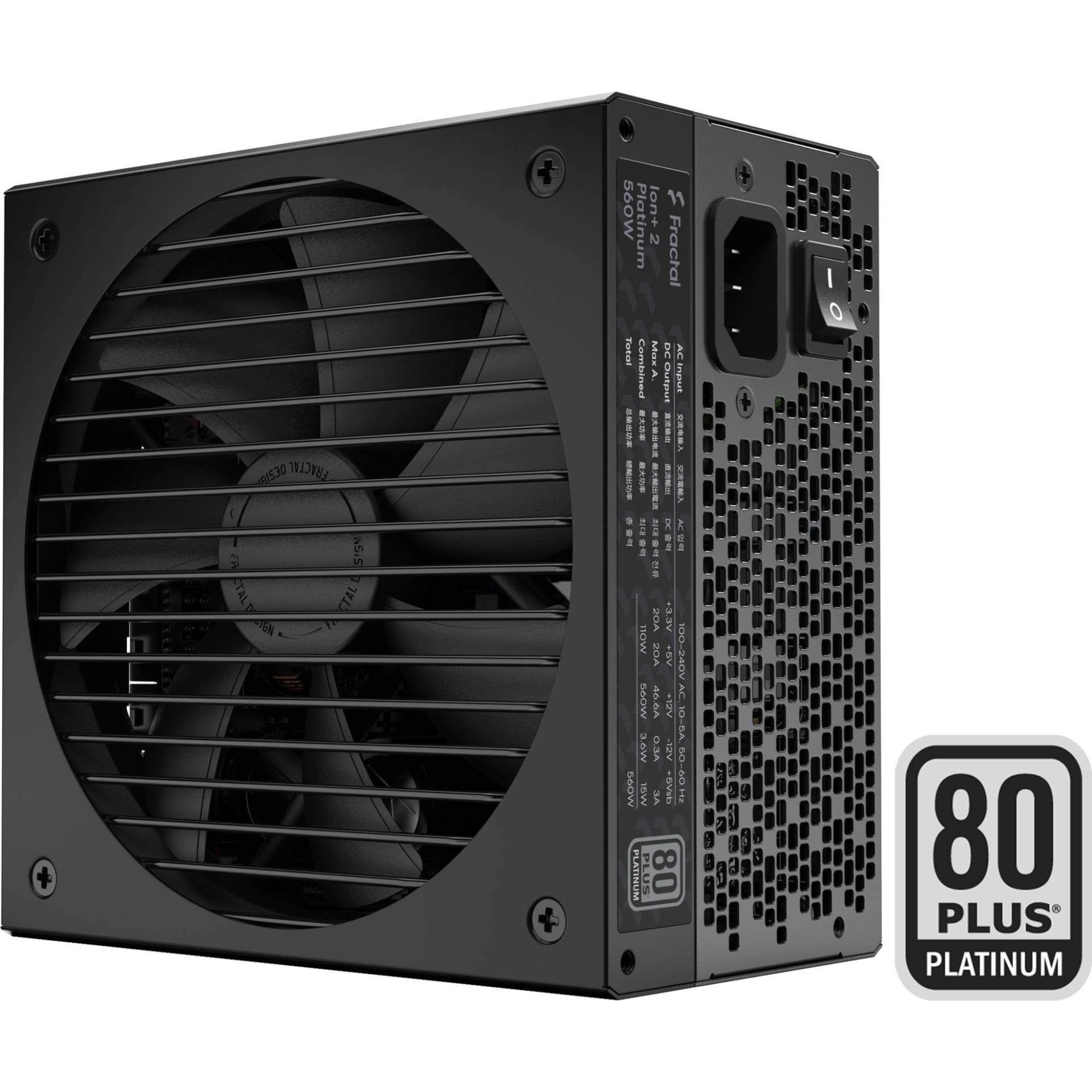 ION+ 2 Platinum 560W, PC-Netzteil von Fractal Design