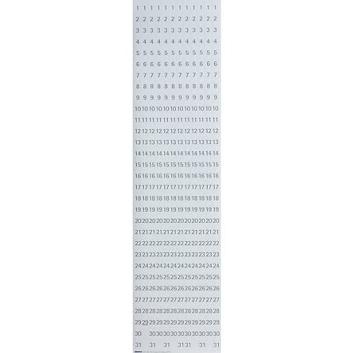 Franken GmbH DS1203A - Datumstreifen für JK1203, 191 x 695 mm, magnetisch, weiß von Franken