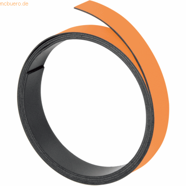 Franken Magnet-Markierungsband 15mmx100cm 1mm stark orange von Franken