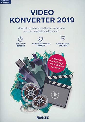 FRANZIS Video Konverter 2019|2019|4K-UHD- und HD-Videos|-|Für PC Windows 10 / 8.1 / 8 / 7|Disc|Disc von Franzis Verlag