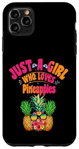 Hülle für iPhone 11 Pro Max Lustige Ananas für Frauen. Nur ein Mädchen, das Ananas liebt von Frauen Blumenblumen Boho Grafik