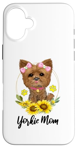 Hülle für iPhone 16 Plus Womens Yorkie Mama für Yorkie-Hundeliebhaber-Muttermütter von Frauen-Hundeliebhaber-Haustier lustig