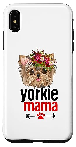 Hülle für iPhone XS Max Womens Yorkie Mama für Yorkie-Hundeliebhaber-Muttermütter von Frauen-Hundeliebhaber-Haustier lustig