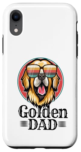 Golden Dad Vintage Golden Retrievers Hund für Männer Väter Hülle für iPhone XR von Frauenhundliebhaber stechen lustig