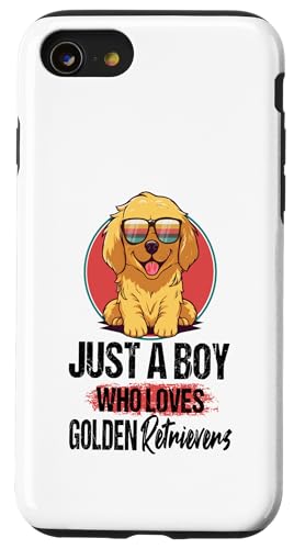 Nur ein Junge, der Golden Retriever Lustige Hundeliebhaber Hülle für iPhone SE (2020) / 7 / 8 von Frauenhundliebhaber stechen lustig