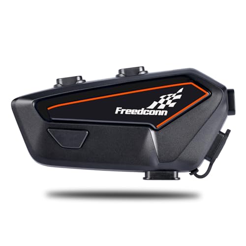 FreedConn Bluetooth-Motorradhelm, F1-Motorradhelm-Lautsprecher, Einzelperson, Bluetooth 5.2Kopfhörer mit CVC Geräuschunterdrückung, 1100 mAh/Freisprecheinrichtung/IP67/Wake-up-Siri/Musikanrufsteuerung von FreedConn