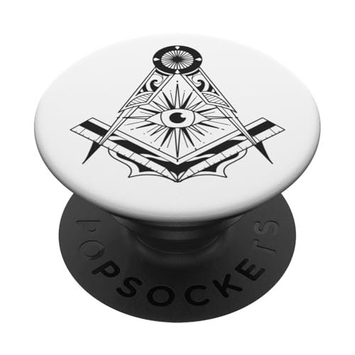 Freimaurer-Emblem PopSockets Klebender PopGrip von Freimaurer Freimaurerei Freemason Masonry Geschenk