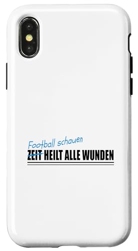 Hülle für iPhone X/XS FOOTBALL SCHAUEN FOOTBALL von Freizeit und Hobby Zubehör Geschenke Shirts