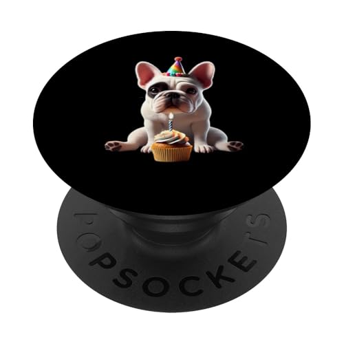 Französische Bulldogge Shirt Frenchie Mama Papa Hund Welpen Haustier Hund PopSockets mit austauschbarem PopGrip von French Bulldog Gifts and Doggie Shirts