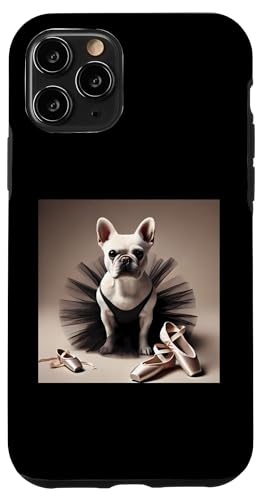 Hülle für iPhone 11 Pro Französische Bulldogge Shirt Ballerina Ballettliebhaber Tänzerin Frenchie von French Bulldog Gifts and Doggie Shirts