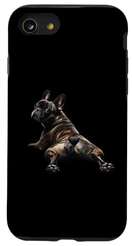 Hülle für iPhone SE (2020) / 7 / 8 Brindle Pied Französische Bulldogge Shirt Frenchie Mama Papa Hund Welpe von French Bulldog Gifts and Doggie Shirts