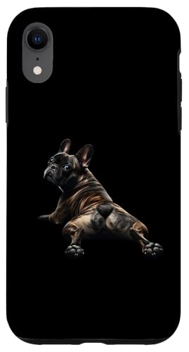 Hülle für iPhone XR Brindle Pied Französische Bulldogge Shirt Frenchie Mama Papa Hund Welpe von French Bulldog Gifts and Doggie Shirts