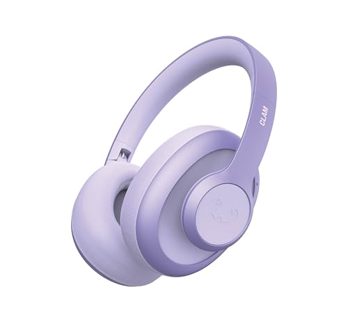 Fresh 'n Rebel Clam Ace Bluetooth Kopfhörer Over Ear mit Hybrid Active Noise Cancelling, 60 Stunden spielzeit, Perfect Calling, Schnellladung, Wind-Noise Cancelling, Tastensteuerung (Lila) von Fresh 'n Rebel