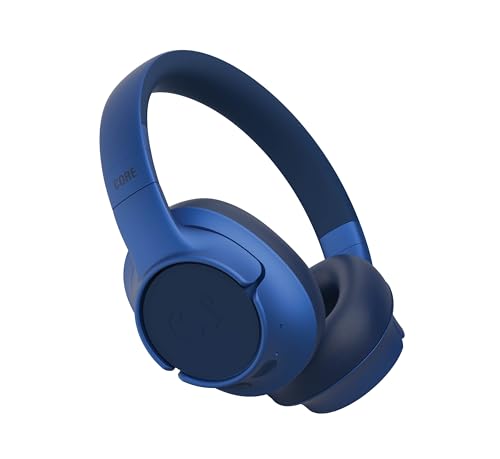 Fresh 'n Rebel Clam Core Bluetooth kopfhörer Over Ear mit ENC-Mikrofon (perfekte Anrufe), Kabellose kopfhörer mit Lautstärkeregler und Tasten für Wiedergabe/Pause, 45h Spielzeit (Blau) von Fresh 'n Rebel