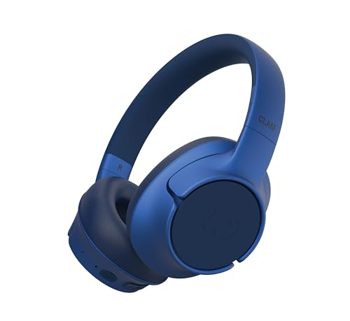 Fresh 'n Rebel Clam Fuse Bluetooth kopfhörer Over Ear mit Hybrid Active Noise Cancelling, mit ENC-Mikrofon (perfekte Anrufe), Kabellose kopfhörer mit Ambient Mode, 45h Spielzeit (Blau) von Fresh 'n Rebel