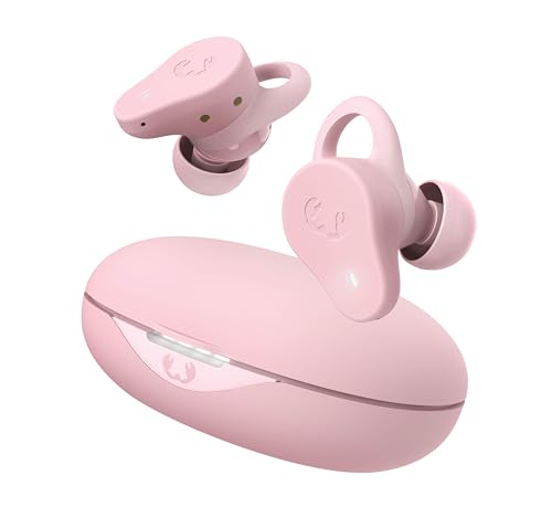 Fresh 'n Rebel Twins Rush, Bluetooth Kopfhörer Sport In-Ear mit Hybrid aktiver Noise Cancelling, Ambient-Sound-Modus, IP57 Staub- und Wasserdicht, eingebautes Mikrofon, Tastensteuerung (Pastel Pink) von Fresh 'n Rebel