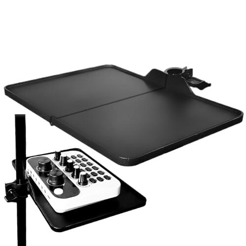 Soundkartentablett Broadcast-Palette, 22 cm Projektortablett - Multifunktionaler Live-Broadcast-Halter - Projektor, Laptop, Notebook-Tablett für Studio, Outdoor, Klassenzimmer und Bühne - Schwarz von Frfik